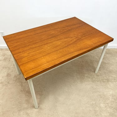 Danish modern Sotka Oy Lahti Finland teak dining table expanding mid century 