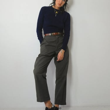 1960's Olive Green Trousers 33x28.5