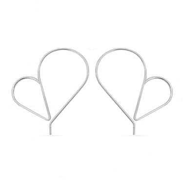 Tall Amora Hoops - Sterling Silver