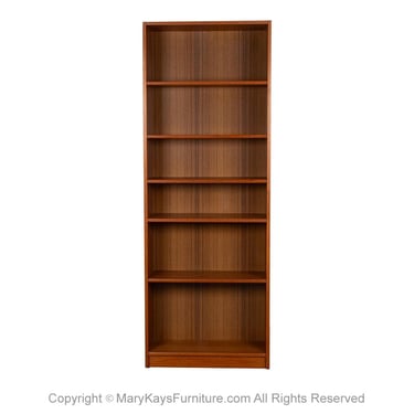 Danish Mid-Century Modern Teak Tall Bookcase 