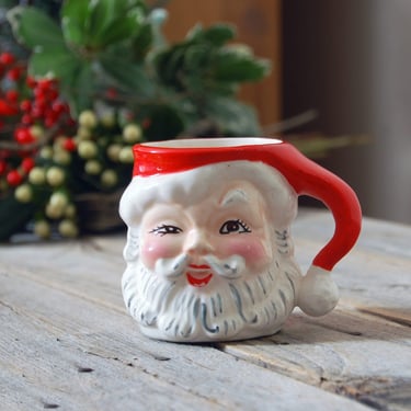 Vintage Santa mug / winking Santa Claus mug / Christmas mug / vintage Christmas / farmhouse Christmas / Christmas decor / Napco Santa mug 