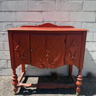 Antique Buffet Cabinet Shabby Chic Country French Console Tv Stand Server Storage Traditional Regency Vintage Entry Table CUSTOM PAINT AVAIL 