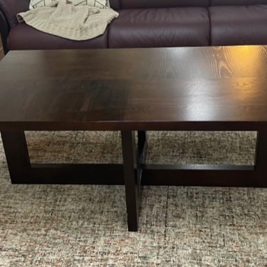 Coffee Table<br />Brown Wood<br />L 47 x D 26 x H 20