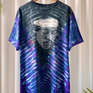 90s Jimi Hendrix Tie Dye T-Shirt