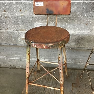 Vintage Steel Stool (Seattle)