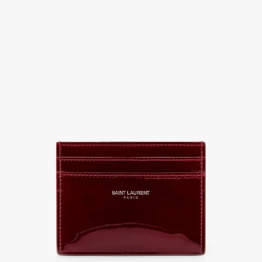 Saint Laurent Men Saint Laurent Red Cardcases