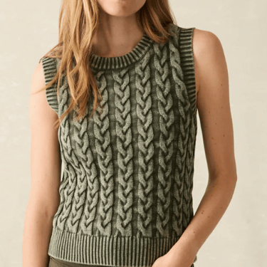 Sunwashed Sweater Vest in Beetle