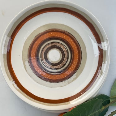 Circular Pattern 1970s Side Plates / Set of 3