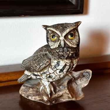 Vintage 1970s Small Owl Figuring Realistic Look 