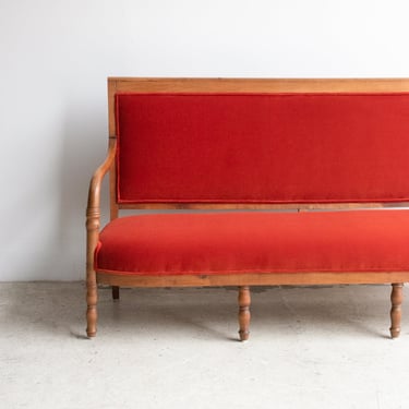 Vintage Velvet Banquette