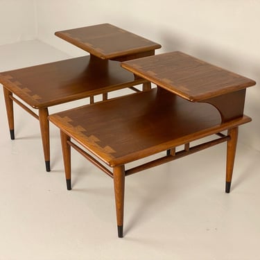 Pair of Lane Acclaim Step End Tables (#2), Circa 1960s - *Please ask for a shipping quote before you buy. 