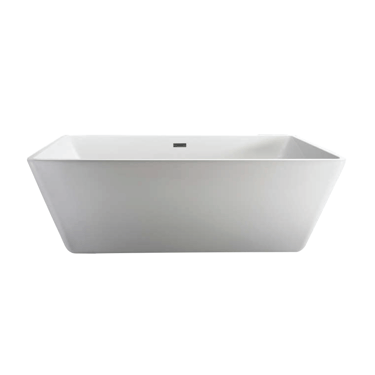 Asher 64" Acrylic Freestanding Tub with Insulation and Air Jets