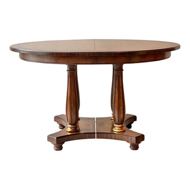 Henredon Oval Walnut NeoClassic Dining Table 
