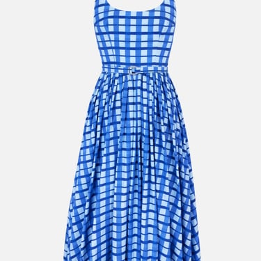Eglantine Dress - Blue Painted Gingham