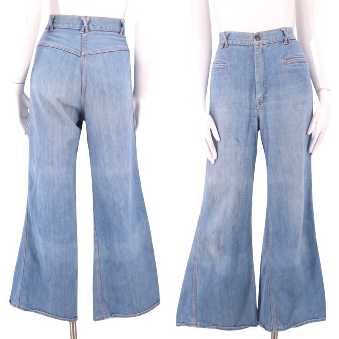 70s sz 29 vintage high rise bell bottom jeans / vintage 1970s | Ritual ...