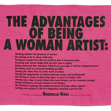 Tea Towel | Advantages of Being a Woman Artist