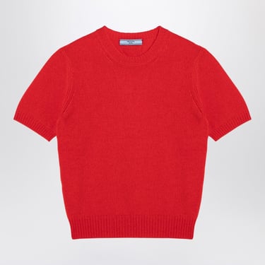 Prada Fire Red Cashmere Sweater Women