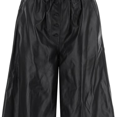 Jil Sander Leather Bermuda Shorts For Women