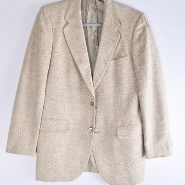 CASHMERE 100% LANVIN Jacket Blazer, Sport Coat Suit Grey Taupe, 38