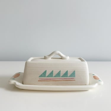 Taos Butter Dish by Treasure Craft USA Vintage 1980s 