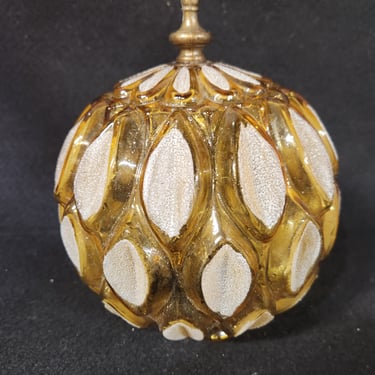 Mid Century Amber Globe Shade 7" x 8"