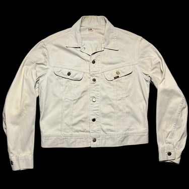 Vintage 1970s LEE Westerner Jacket ~ size 40 / 42 ~ Sanforized ~ Made in USA ~ 2-Pocket ~ 