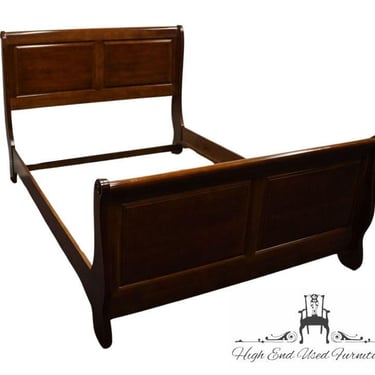 VAUGHN BASSETT Solid Cherry Contemporary Traditional Style Queen Size Sleigh Bed 1845-30 