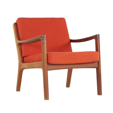 Ole Wanscher for John Stuart Mid Century Walnut Lounge Chair - mcm 