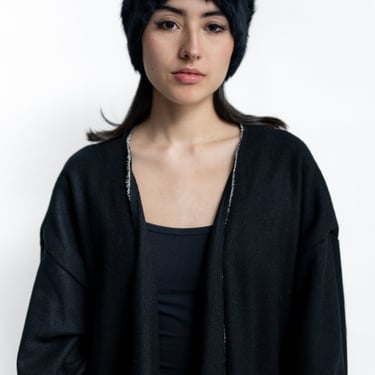 Black Angora Romina Toque