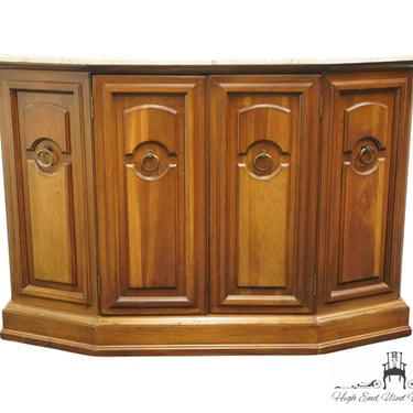 BRANDT FURNITURE Italian Neoclassical Tuscan Style 42" Granite Topped Accent Console Cabinet 65-927 