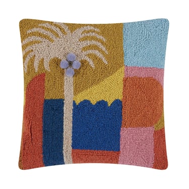 Palm Pom Pillow