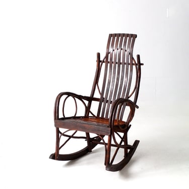vintage Amish bentwood rocking chair 