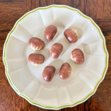 Vintage Este Ceramiche Trompe l'Oeil Plate with Chestnuts