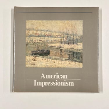 Signed Copy of American Impressionism by William H Gerdts. Large Coffee Table Art Book Soft Cover. 