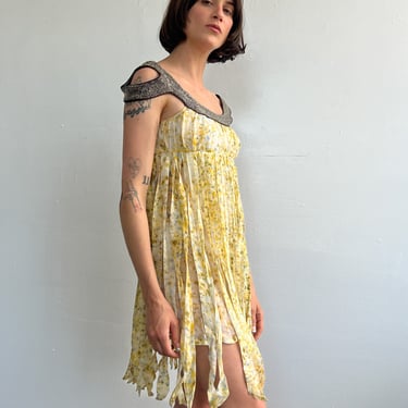 Beaded Silk Tasseled Dress (S)