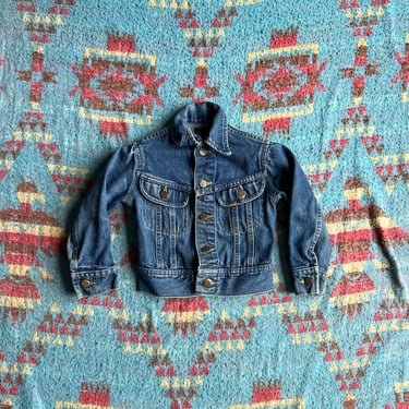 Vintage 1970s Kids Lee Rider Denim Jacket 