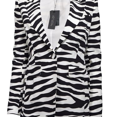 Rachel Zoe - Black & White Single Button Blazer Sz 2