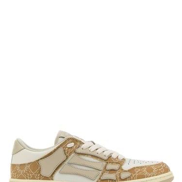 Amiri Men Multicolor Leather And Fabric Skel Sneakers