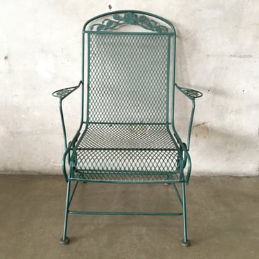 Salterini Style Iron Spring Patio Chair - 3