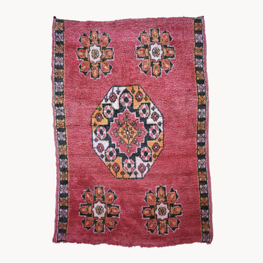 Fatna Vintage Moroccan Wool Rug  | 5'3" x 8'2"