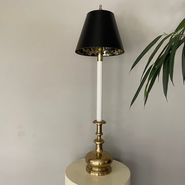 Vintage extra tall candlestick table lamp by Frederick Cooper