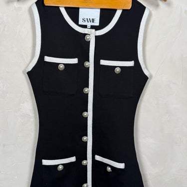 Same Grace Black Stretch Knit Dress - Fitted Long Sleeve Bodycon, Elegant Minimalist Dress 