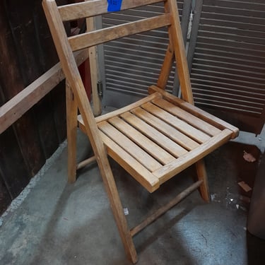 Folding Wood Chair 19 X 35 X 17.25