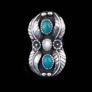 Turquoise Mother of Pearl Ring