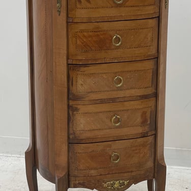 Free Shipping Within Continental US - Edwardian Cabinet Circa 1900s , Marble Top Dovetail Drawers Dresser 
