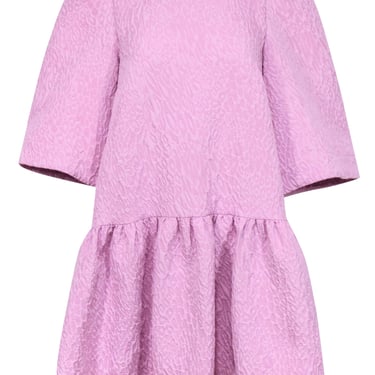Essentiel Antwerp - Pink Leopard Jacquard Short Sleeve Mini Dress Sz 6
