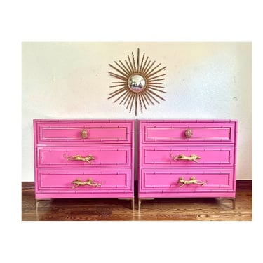Hot Pink Dixie Aloha Small Dresser/End Stand/Night Stand/Chest of Drawers/Clothing Storage, Nursery, Craft Rooms, Entryway etc. 