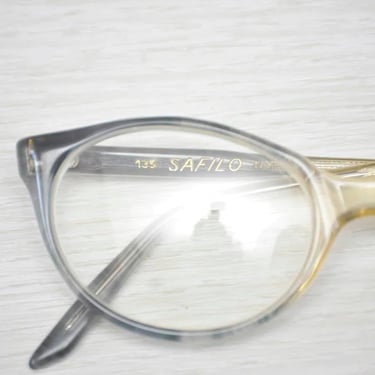 Vintage Girls Eyeglass Frames Safilo Children's Eyewear 1970's Kids Eye Glass Frames Made in Italy Blue 