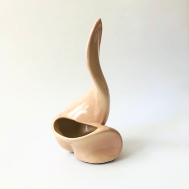 Large Abstract Pink Ceramic Planter 