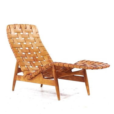 Arne Vodder for Bovirke Patinated Leather Chaise Longue - mcm 